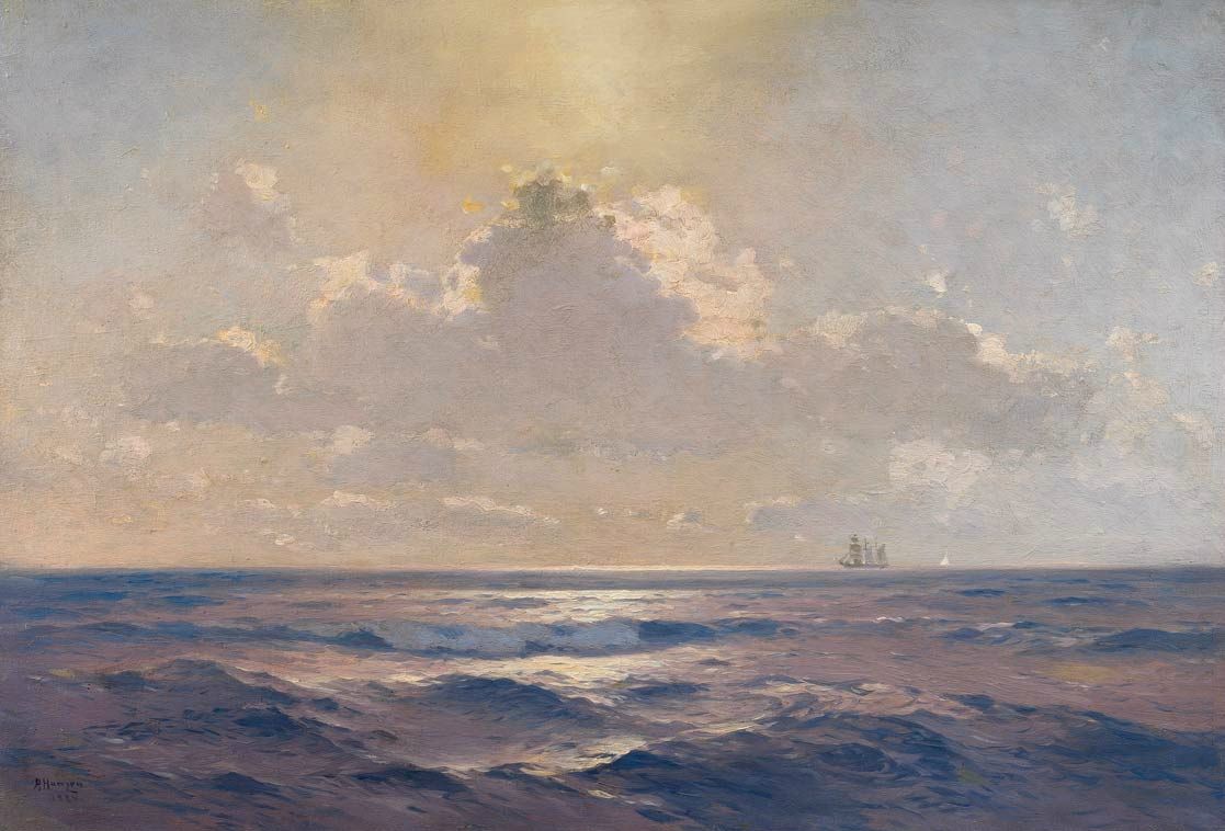 Морской пейзаж (масло, холст. 54×78см)