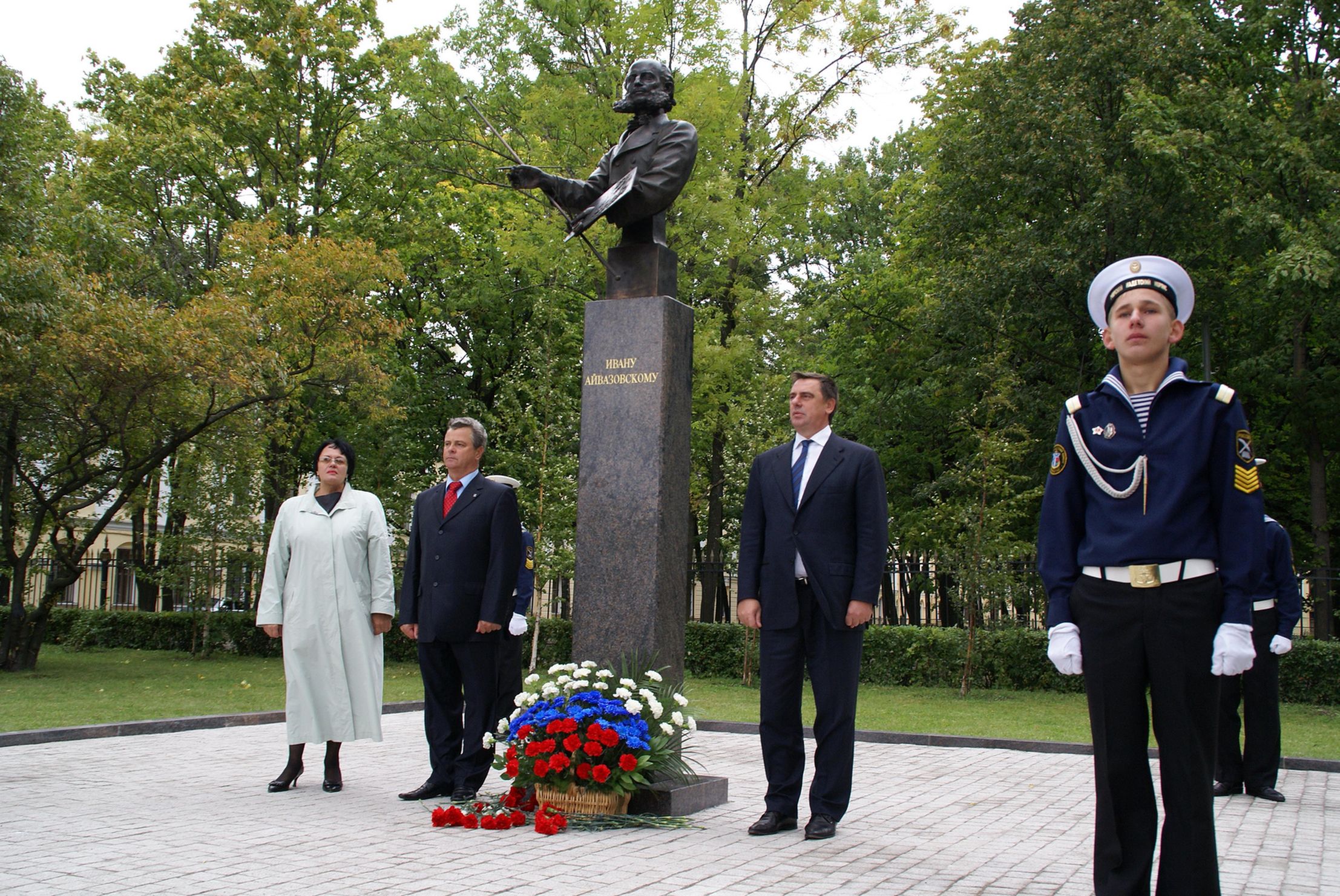 Торжественное открытие памятника И.К. Айвазовскому в Кронштадте